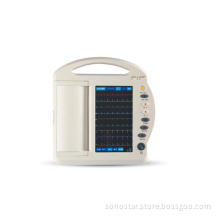 Digital 12 Channel Color Touch Screen ECG Machine